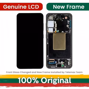 LCD-näyttö yhteensopiva Samsung S921 S24 kehyksellä / Jadenvihreä / (Uusittu: Telemax)
