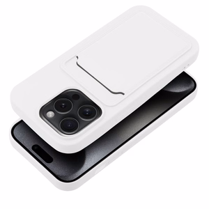 Suojakuori iPhone 15 PRO:lle Card Case valkoinen