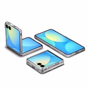 Spigen AirSkin Samsung Galaxy Z Flip 7 kristallinkirkas valkoinen