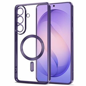 Tech-Protect MagFlex MagSafe -suojakuori Samsung Galaxy S26:lle - läpinäkyvä violetti