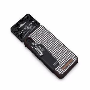 Nordic Elements Saeson Idun Pattern 2 suojakuori laitteelle iPhone XS Max, tummanruskea
