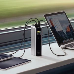 Powerbank Cuktech CKPB200UGLGR 210W 20000mAh 2 x USB-C 1 x USB-A - harmaa