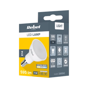 Rebel E14 LED-lamppu, 7 W, 4000 K, 230 V