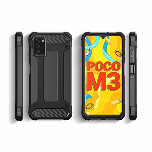 Hybrid Armor Case Kova Rugged Cover for Xiaomi Redmi Note 10 5G / Poco M3 Pro kultainen