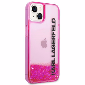 Karl Lagerfeld Liquid Glitter Elong Case for iPhone 14 Plus - Pink
