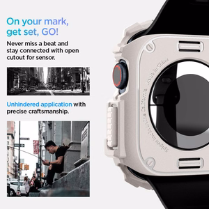 Spigen Rugged Armor Apple Watch 10 (46mm) Dune Beige