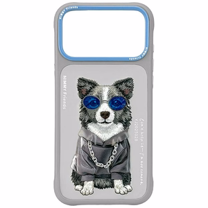 Nimmy Glasses Cool Nag Suojakuori iPhone 17 Pro:lle - Harmaa