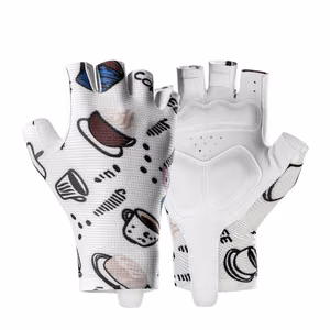 Rockbros S389 Women's Short Shock Absorbing Cycling Gloves L - White