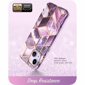 Supcase Cosmo Suojakuori iPhone 14 Pluslle - vaaleanpunainen marmori