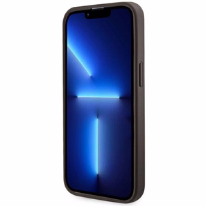 Guess GUHMP13LP4RPSW iPhone 13 Pro / 13 6.1 ruskea/ruskea suojakuori 4G Printed Stripes MagSafe