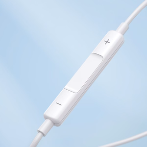 Joyroom JR-EW01 in-ear langallinen mini jack -kuulokkeet kauko-ohjaimella - valkoinen