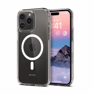 Crong Clear MAG Cover suojakuori iPhone 14 Pro Max -laitteelle, MagSafe-yhteensopiva, läpinäkyvä