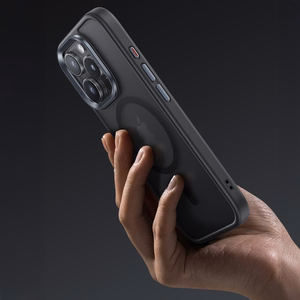 Benks Magnetic Mist Suojakuori metallikehyksellä iPhone 16 Plus:lle musta