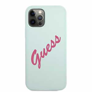 Guess GUHCP12LLSVSBF iPhone 12 Pro Max 6.7" blue fuchsia/blue fuschia hardcase Silicone Vintage