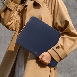 Tech-Protect Fleece Laptop Bag 15-16 - Navy Blue