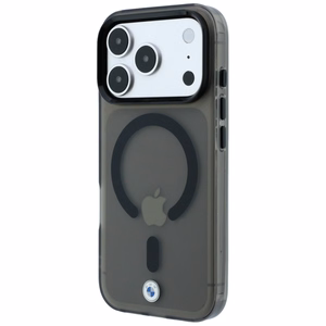BMW Sign Frosted IML & MetalL Logo MagSafe suojakuori mallille iPhone 17 Pro Max / 18 Pro Max – musta