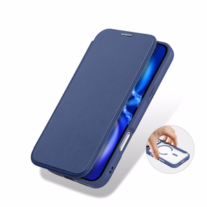Dux Ducis Skin X Pro iPhone 17 Pro Max Suojakuori Lompakolla, MagSafe-yhteensopiva - Sininen