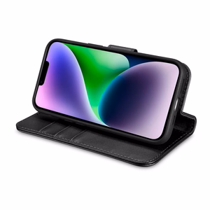 iCarer Wallet Case 2in1 Cover iPhone 14 Plus Anti-RFID Leather Flip Case Black (WMI14220727-BK)