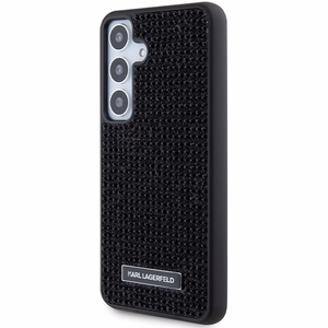 Karl Lagerfeld Rhinestone Metal Logo case for Samsung Galaxy S24 - black