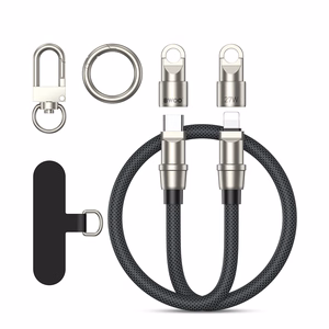 BWOO hihnakaapeli USB-C - Lightning 1.2m 27W hihnalla