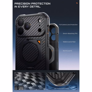 Supcase UB Aero MagSafe Aramid  iPhone 18 Pro Max / 17 Pro Max kuori, musta