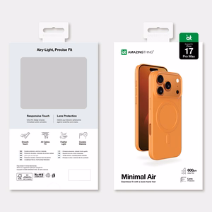 AmazingThing Minimal Air suojakuori iPhone 17 Pro Max:lle MagSafe-yhteensopiva - oranssi