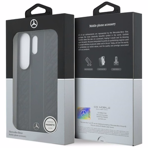 Mercedes Laurel Leaves Vertical Stripes MagSafe suojakuori Samsung Galaxy S26 Ultra:lle musta