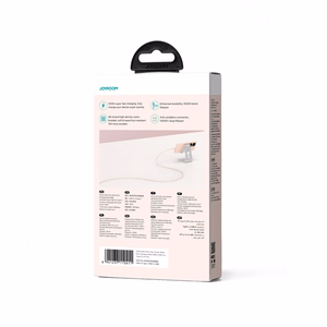 Joyroom Multi-Color Series S-A34 USB-A / USB-C Kaapeli 100W 1 m - vaaleanpunainen