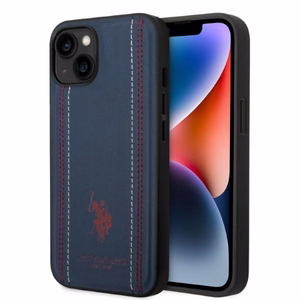 US Polo USHCP14MPFAV iPhone 14 Plus 6.7" laivastonsininen nahkaommel