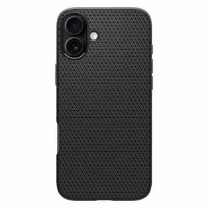 Spigen Liquid Air Suojakuori iPhone 16 Plus:lle - matta musta