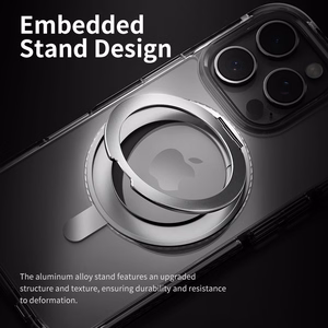 Rock Rotating Stand Crystal Series Magnetic for Iphone 16 black