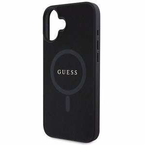GUESS PU Saffiano Classic Logo MagSafe Suojakuori GUHMP16MPSAHMCK iPhone 16 Plus:lle - Musta