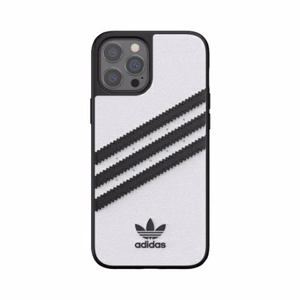 Adidas OR Moulded Case PU iPhone 12 Pro Maxille - valkoinen/musta