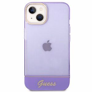 Guess GUHCP14MHGCOU iPhone 14 Plus 6.7 "violetti / violetti kovakotelo läpikuultava läpikuultava