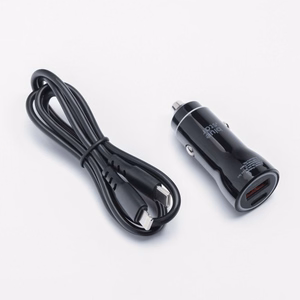 Autolaturi Blue Star USB C + USB A QC3.0 PD AFC PPS 3A 25W + kaapeli USB C - Lightning musta