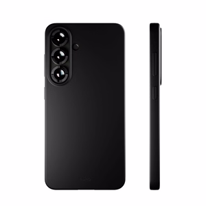 Puro Icon silikoninen suojakuori Samsung Galaxy S25 -puhelimelle - musta