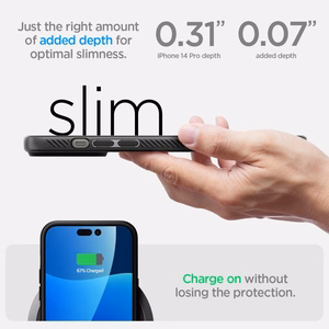 Spigen Liquid Air iPhone 14 Pro kotelo - Matta musta