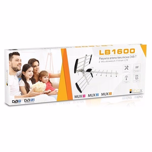 Libox LB1600 – 16-elementtinen passiivinen DVB-T-ulkoantenni LTE-suodattimella, 18 dB