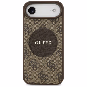 Guess 4G Circle Classic Logo MagSafe Suojakuori iPhone Airille - ruskea