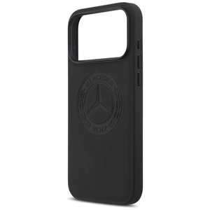 Mercedes Nahkainen Vintage Logo MagSafe Suojakuori iPhone 17 Pro Max:lle - musta