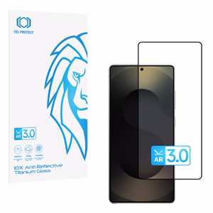 Karkaistu lasi Tel Protect 10X AR 3.0 AntiReflective Titanium Samsung Galaxy S25 Ultra (kirjekuori)