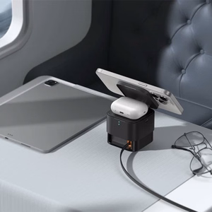 Baseus BS-W531 MagSafe / Qi USB-C 20W 2-in-1 langaton laturi - musta