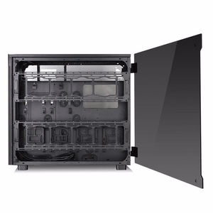 Thermaltake View 91 TG RGB -tietokonekotelo, Ultra Tower, musta