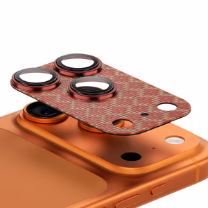 Benks Karkaistu lasi Armor Warrior Lens (OR70) iPhone 17 Pro Max:lle ArmorGrid oranssi (kameraolosaareke)