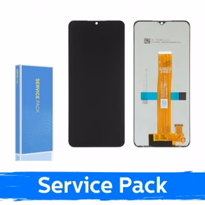 LCD-näyttö yhteensopiva Samsung A047 A04s / A136 A13 / M136 M13 musta (Service Pack / Aftermarket)(NF versio)
