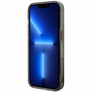Guess GUHMP14LHCMCGK iPhone 14 Pro 6.1 musta/musta suojakuori Glitter Gold MagSafe