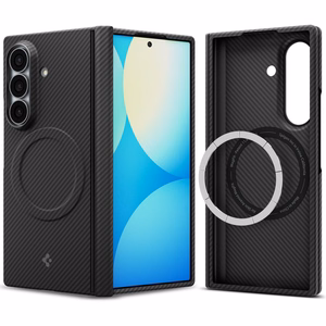 Spigen AirSkin Aramid MagFit MagSafe -suojakuori mallille Samsung Galaxy Z Fold 8 Ultra – musta