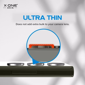 X-ONE Sapphire Camera Armor - Samsung Galaxy S23/S23 Plus:lle - hopeinen