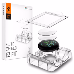 Spigen Elite Shield EZ Fit 2 kpl hydrogeelikalvoja Google Pixel Watch 41 mm -mallille