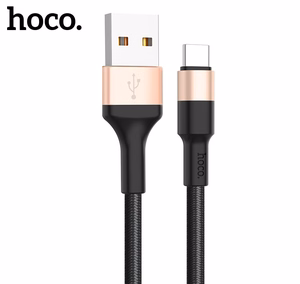 Hoco USB-A - USB-C -kaapeli 2A 1 m X26 musta-kultainen